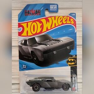 2026 Hot Wheels Batmobile The Batman Collection Diecast Gray Car
